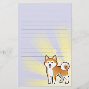 Little Star Akita Inu/Shiba Inu Briefpapier