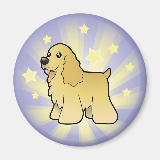 Little Star American Cocker Spaniel Magneet (Voorkant)