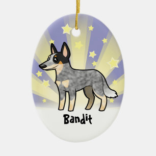 Little Star Australian Cattle Dog/Kelpie Keramisch Ornament