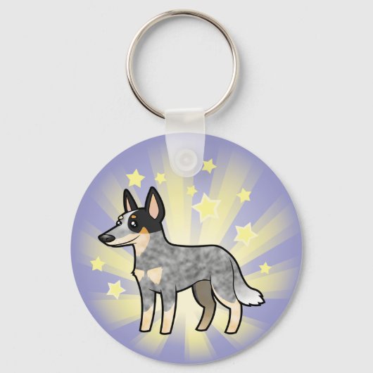 Little Star Australian Cattle Dog/Kelpie Sleutelhanger (Voorkant)