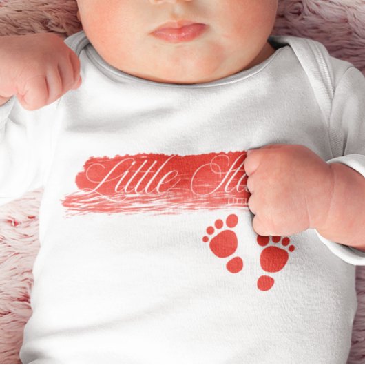 Little Star-baby feet Baby Bodysuit