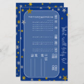 Little Star Baby Predictor Baby shower spel (Voorkant / Achterkant)