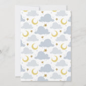 Little Star baby shower per mailuitnodiging Kaart (Achterkant)