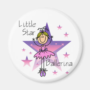 Little Star Ballerina - Blond Haar Magneet