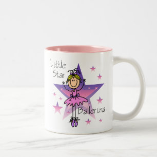 Little Star Ballerina - Blond Haar Tweekleurige Koffiemok