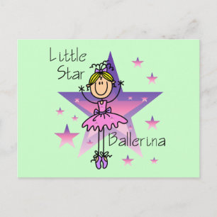 Little Star Ballerina - Blond Hair Briefkaart