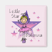 Little Star Ballerina - Blond Hair Magneet (Voorkant)