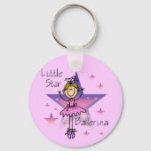 Little Star Ballerina - Blond Hair Sleutelhanger (Voorkant)