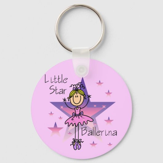 Little Star Ballerina - Blond Hair Sleutelhanger (Voorkant)