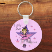 Little Star Ballerina - Blond Hair Sleutelhanger (Voorkant)