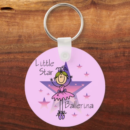 Little Star Ballerina - Blond Hair Sleutelhanger (Voorkant)