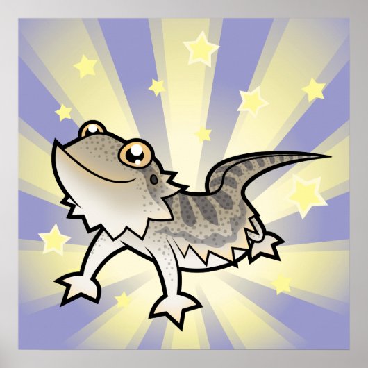Little Star Bearded Dragon/Rankins Dragon Poster (Voorkant)
