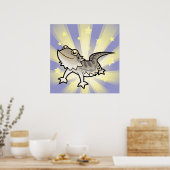 Little Star Bearded Dragon/Rankins Dragon Poster (Keuken)