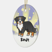 Little Star Bernese Mountain Dog Keramisch Ornament (Links)