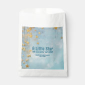 Little Star blauw baby shower Bedankzakje (Voorkant)