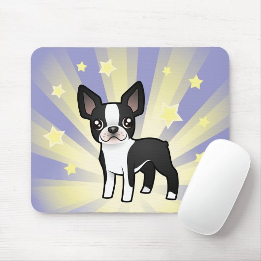 Little Star Boston Terrier Muismat (Met muis)