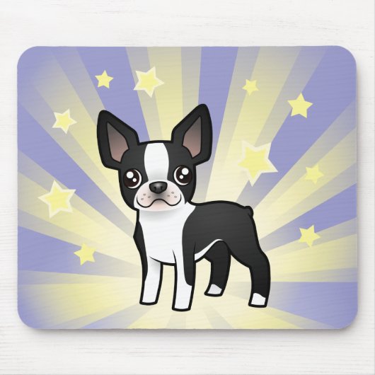 Little Star Boston Terrier Muismat (Voorkant)