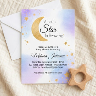 Little Star Brewing Himmelse Baby Shower Kaart