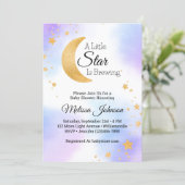 Little Star Brewing Himmelse Baby Shower Kaart (Staand voorkant)