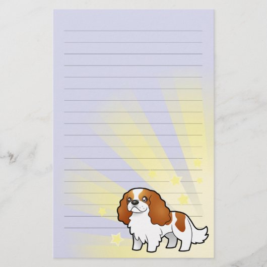 Little Star Cavalier King Charles Spaniel Briefpapier (Voorkant)