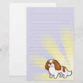Little Star Cavalier King Charles Spaniel Briefpapier (Voorkant / Achterkant)