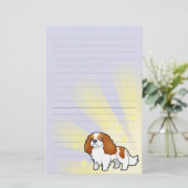 Little Star Cavalier King Charles Spaniel Briefpapier (Staand voorkant)