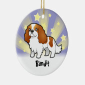 Little Star Cavalier King Charles Spaniel Keramisch Ornament (Rechts)