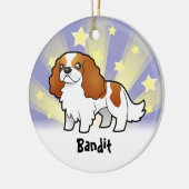 Little Star Cavalier King Charles Spaniel Keramisch Ornament (Links)