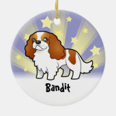 Little Star Cavalier King Charles Spaniel Keramisch Ornament (Achterkant)