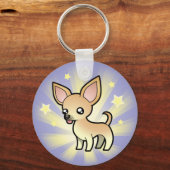 Little Star Chihuahua (gladde jas) Sleutelhanger (Voorkant)