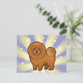 Little Star Chow Briefkaart (Staand voorkant)
