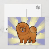 Little Star Chow Briefkaart (Voorkant / Achterkant)