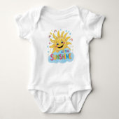 Little Star Crayon stijl kussen en kroon Romper (Voorkant)
