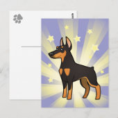 Little Star Doberman Pinscher Briefkaart (Voorkant / Achterkant)