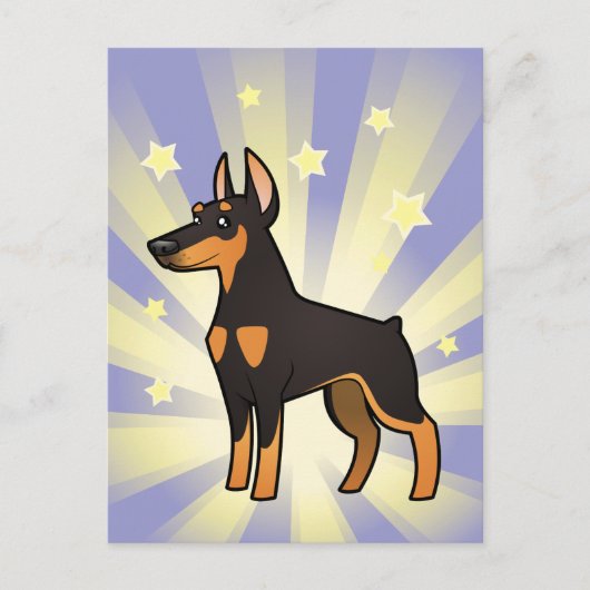 Little Star Doberman Pinscher Briefkaart (Voorkant)