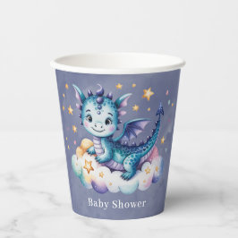 Little Star Dragon Boy Baby shower Papieren Bekers