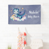 Little Star Dragon Boy Baby shower Spandoek (Insitu)