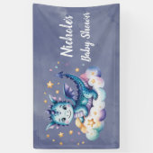 Little Star Dragon Boy Baby shower Spandoek (Verticaal)