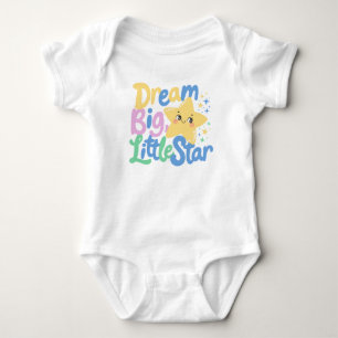 Little Star Droomer Bericht voor Gelukkige Kindere Romper