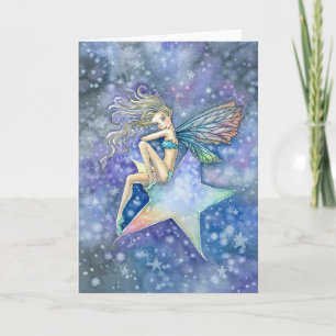Little Star Fairy Blank Card van Molly Harrison Kaart