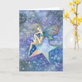 Little Star Fairy Blank Kaart beroemd gemaakt door (Gele Bloem)