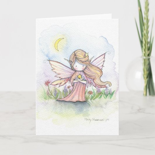 Little Star Fairy Wenskaart Kaart (Voorkant)
