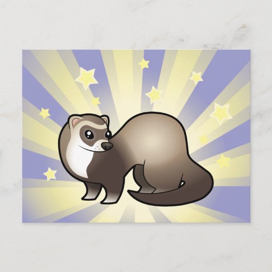 Little Star Ferret Briefkaart (Voorkant)