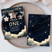 Little Star Galaxy Celestial Baby 1e verjaardag Kaart