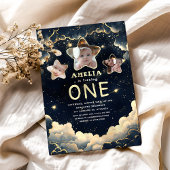 Little Star Galaxy Celestial Baby 1e verjaardag Kaart