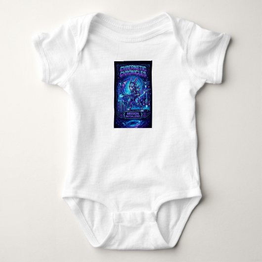 Little Star Gazer: Vibrant Nebula Space Baby Outfi Romper (Voorkant)