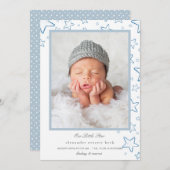 Little Star geboorte aankondiging (Voorkant / Achterkant)