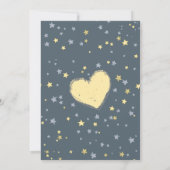 Little Star Gender Neutral Baby shower Invitation Kaart (Achterkant)