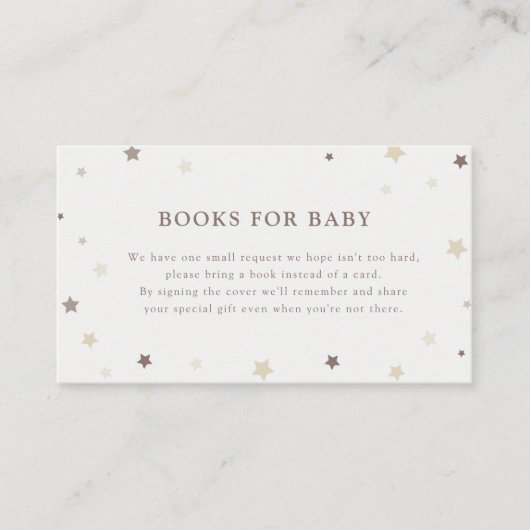 Little Star Gender Neutral Books voor Baby Informatiekaartje (Voorkant)