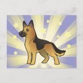 Little Star German Shepherd Briefkaart (Voorkant)